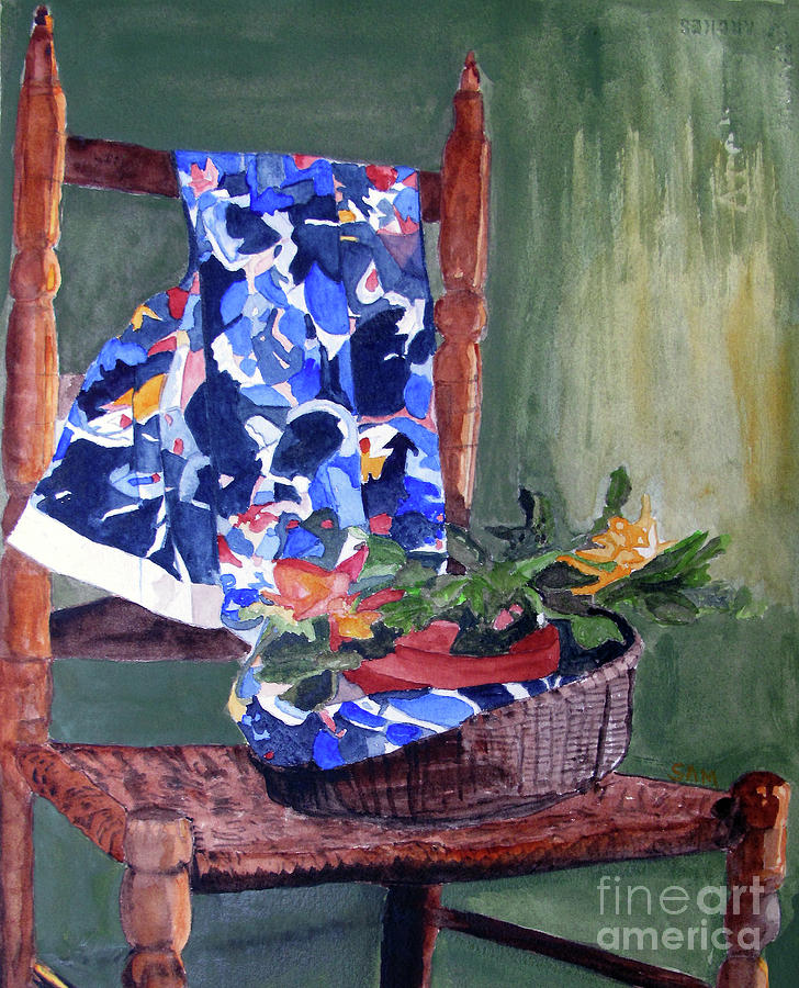 The Flower Basket Painting by Sandy McIntire