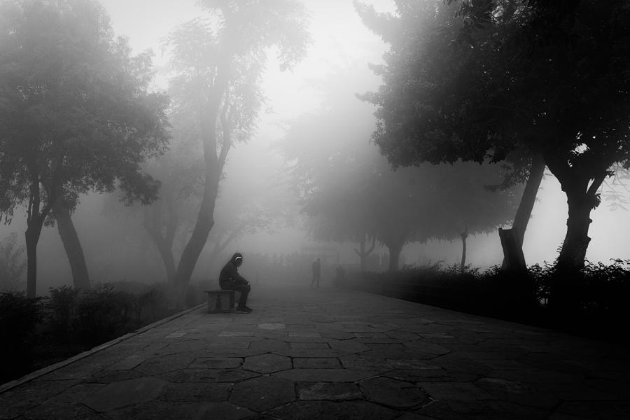 Winter Photograph - The Fog by Nilendu Banerjee