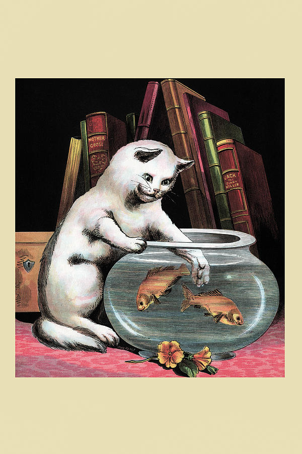 The Foolish Kitten Painting by Unknown - Fine Art America