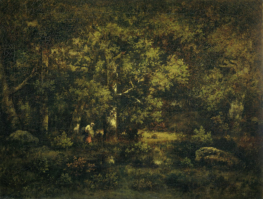 Tree Painting - The Forest of Fontainebleau by Narcisse Virgilio Diaz