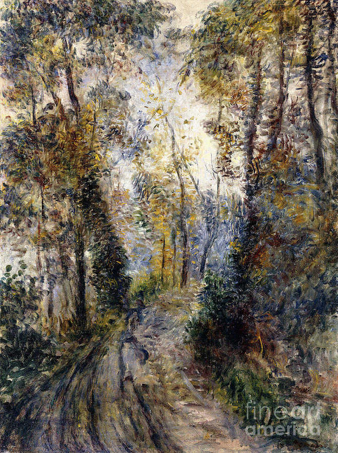 The Forest Path, 1871 Painting by Pierre Auguste Renoir