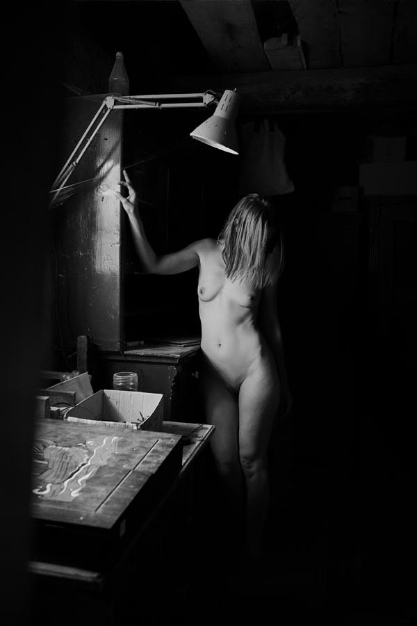 Fine Art Nude Photograph - The Forgotten Workshop by Ileana Bosogea-tudor