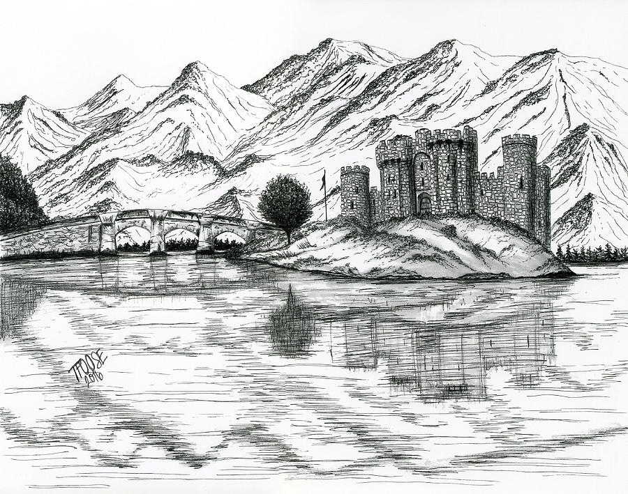 The Fortress Drawing by Taphath Foose Fine Art America