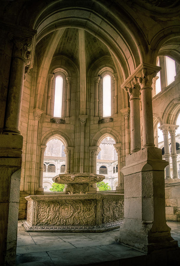 The fountain in the cloister of silence Photograph by Micah Offman