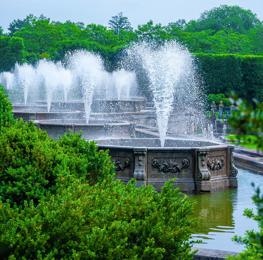 The Fountains at Longwood Gardens Photograph by Bill Cannon
