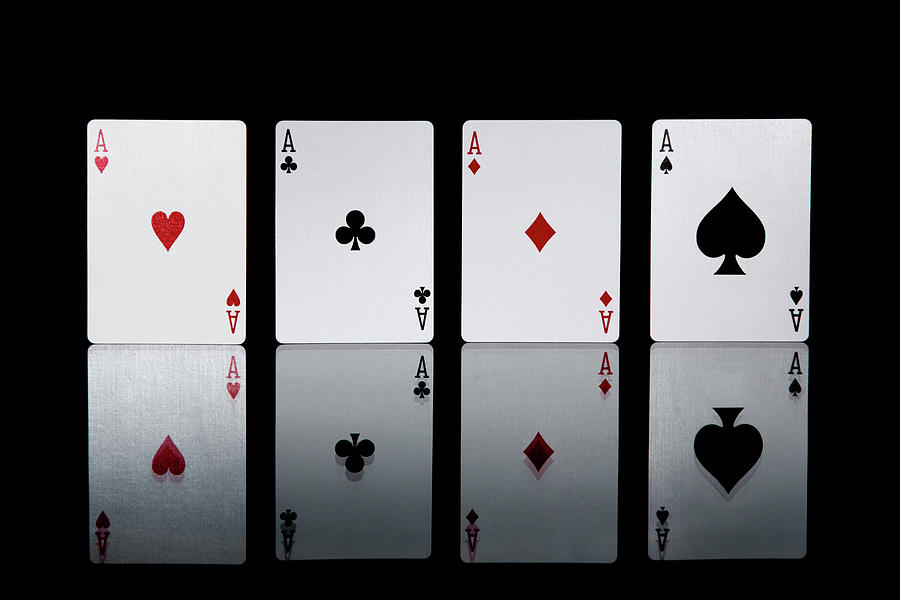 The Four Aces From A Pack Of Playing Photograph by Sasha Weleber