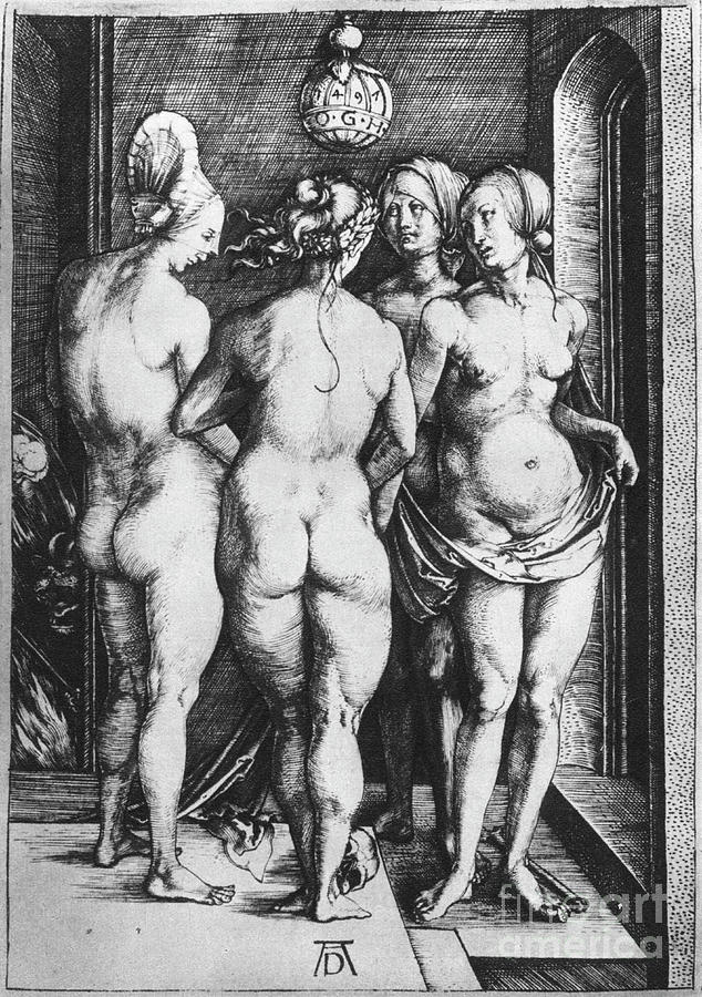 The Four Witches, 1497, 1936. Artist Drawing by Print Collector