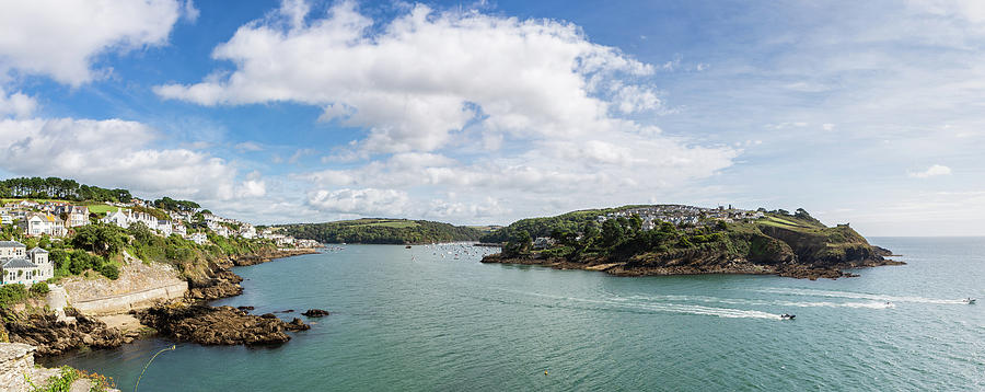The Fowey River Mouth from St Catherines Castle Photograph by Maggie Mccall