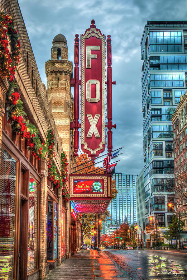 The Fox Theatre Christmas Midtown Atlanta Georgia Art Photograph by Reid Callaway