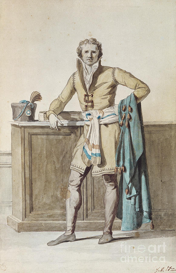 The French Citizen Painting by Jacques Louis David Fine Art America