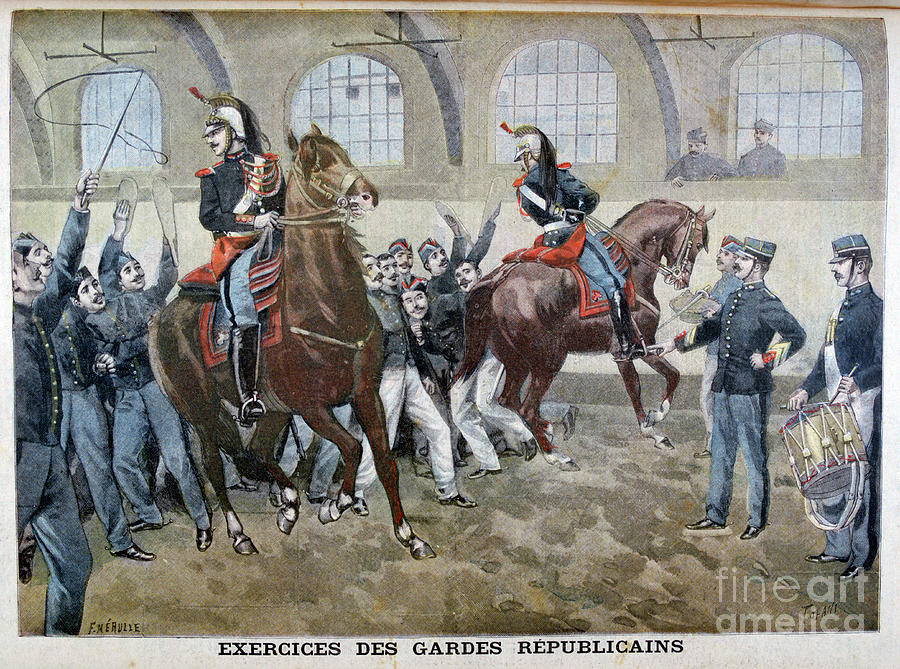 The French Republican Guard, 1899 Drawing by Print Collector