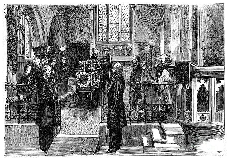 The Funeral Of Benjamin Disraeli Drawing by Print Collector