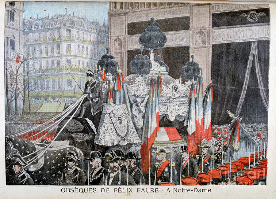 The Funeral Of President Félix Faure Drawing by Print Collector