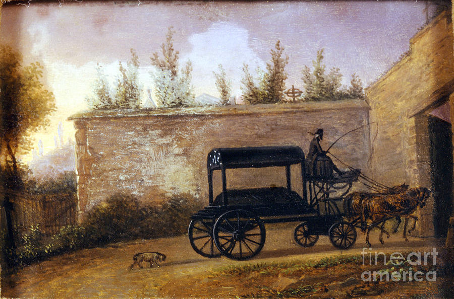 The Funeral Of The Austrian Composer Wolfgang Amadeus Mozart Painting