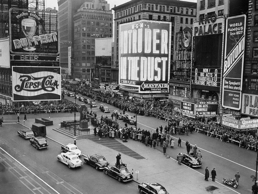 The Funeral Procession Of Bill Robinson Photograph by New York Daily News Archive