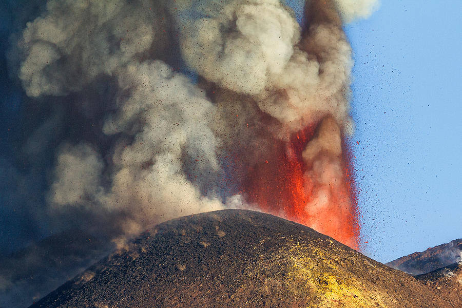 Landscape Photograph - The Fury Of The Volcano by Simone Genovese