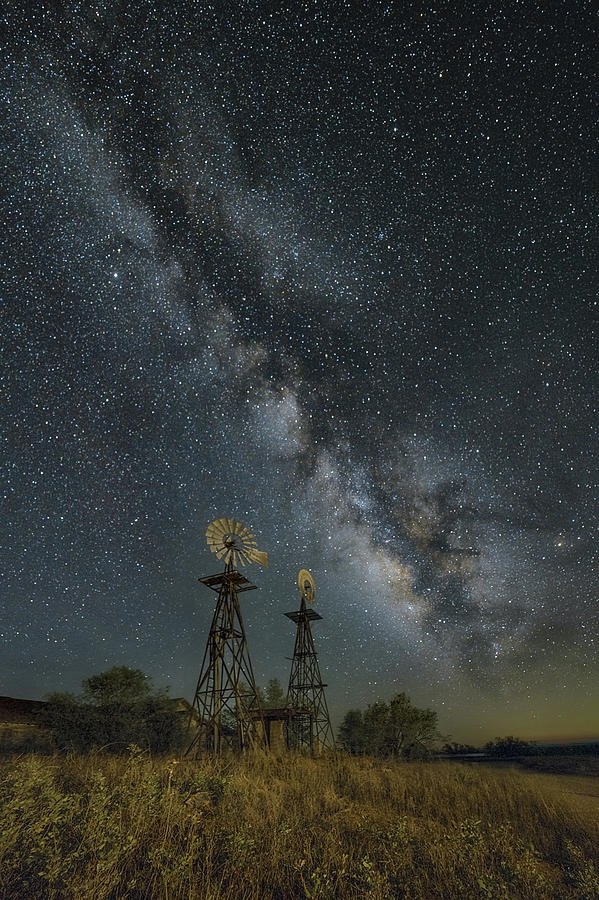 The Galactic Twin Windmills Photograph by James Clinich