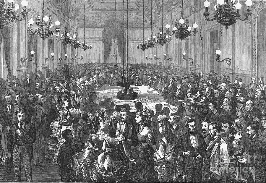The Gambling Table At Hombourg Drawing by Print Collector