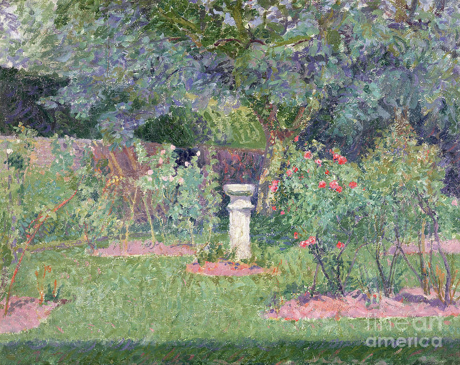 The Garden At Hertingfordbury, 1908 Painting by Spencer Frederick Gore