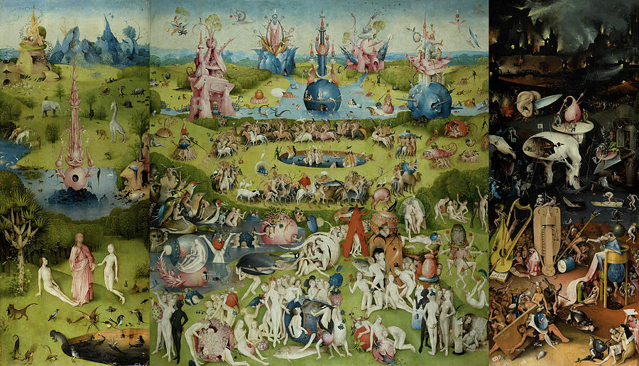 Hieronymus Bosch Painting - The Garden Of Earthly Delights, 1490-1510 by Hieronymus Bosch Hieronymus Bosch Painting - The Garden Of Earthly Delights, 1490-1510 by Hieronymus Bosch