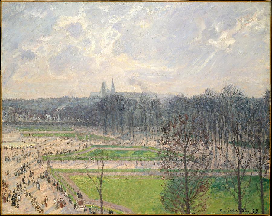 The Garden Of The Tuileries On A Winter Afternoon 1899 Painting