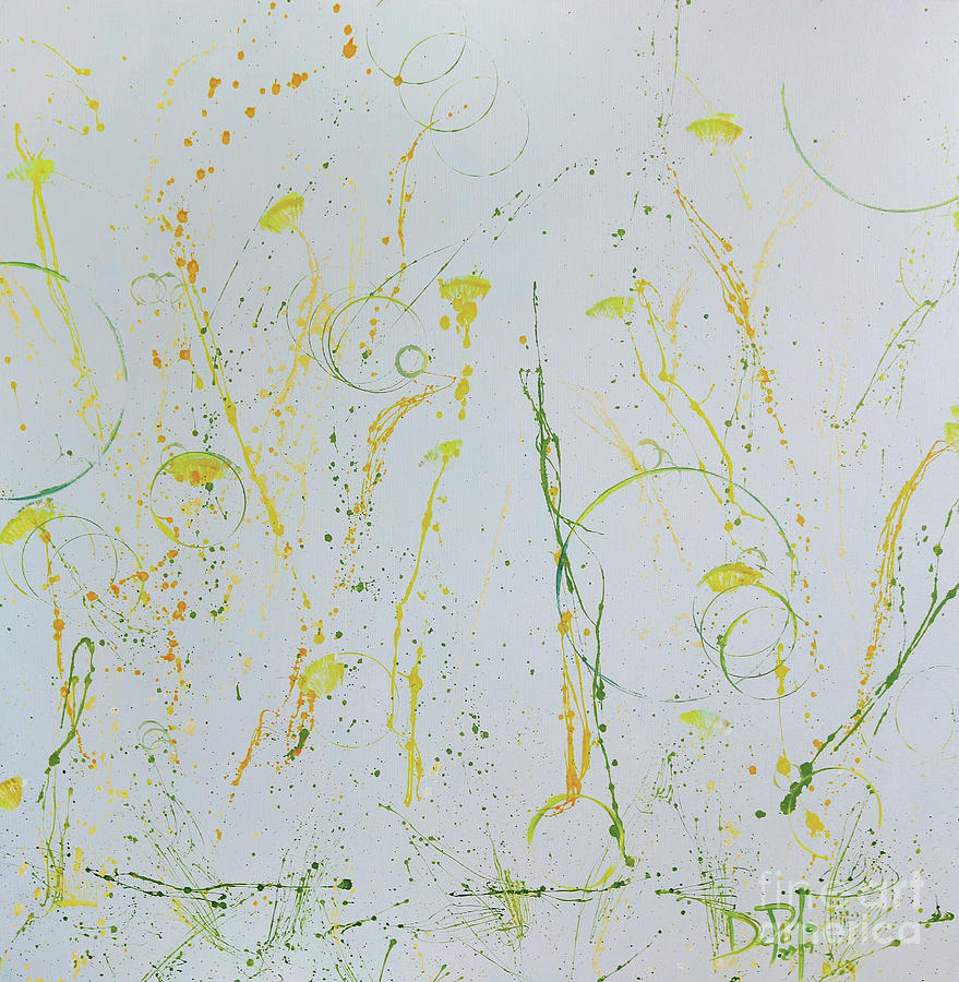 Abstract Painting - The Gardens by JoAnn DePolo Abstract Painting - The Gardens by JoAnn DePolo