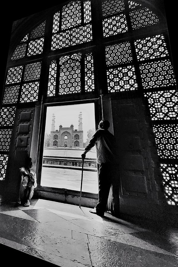 Vintage Photograph - The Gatekeepers. Agra. by Santanu Sengupta