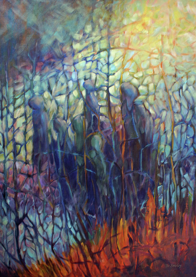 The Gathering Painting by Jo Smoley