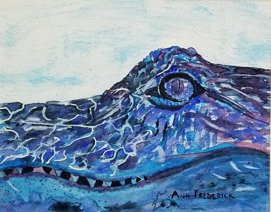 The Gator Blues Painting by Ann Frederick