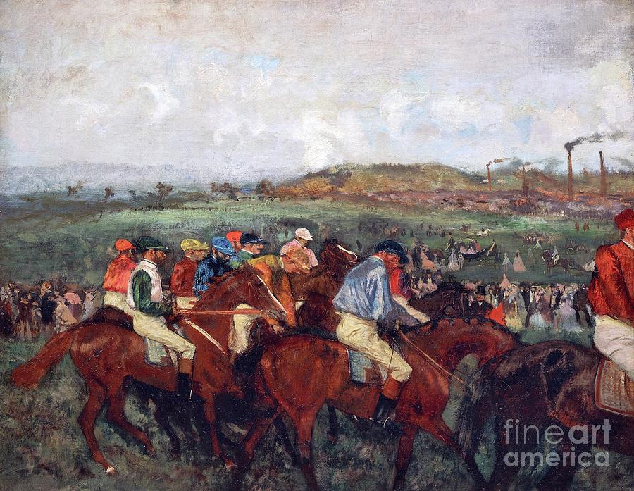 The Gentlemens Race, Before The Start, 1862 By Edgar Degas Painting by Edgar Degas