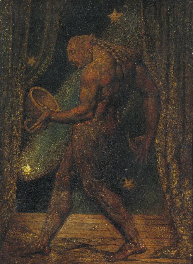 The Ghost Of A Flea William Blake Painting by Celestial Images