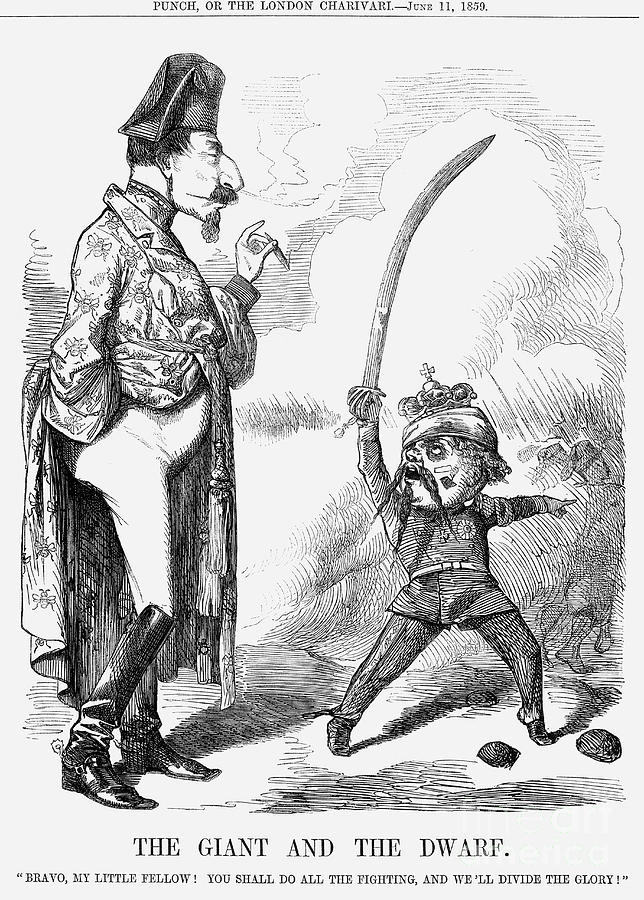 The Giant And The Dwarf, 1859 by Print Collector