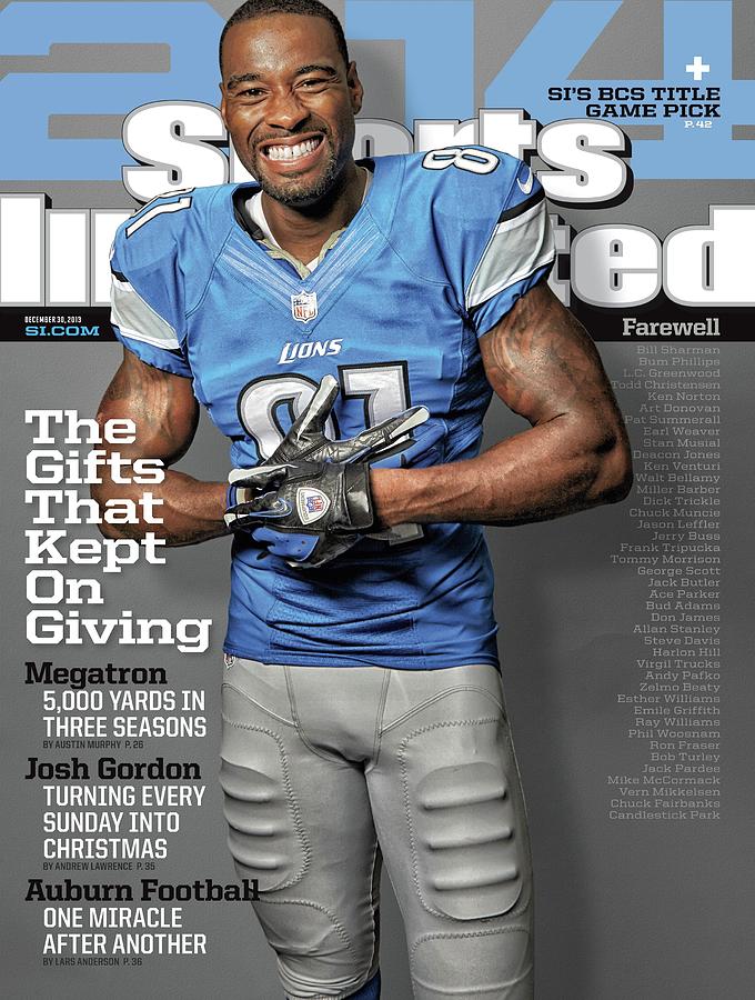 The Gifts That Kept On Giving Megatron Sports Illustrated Cover Photograph by Sports Illustrated