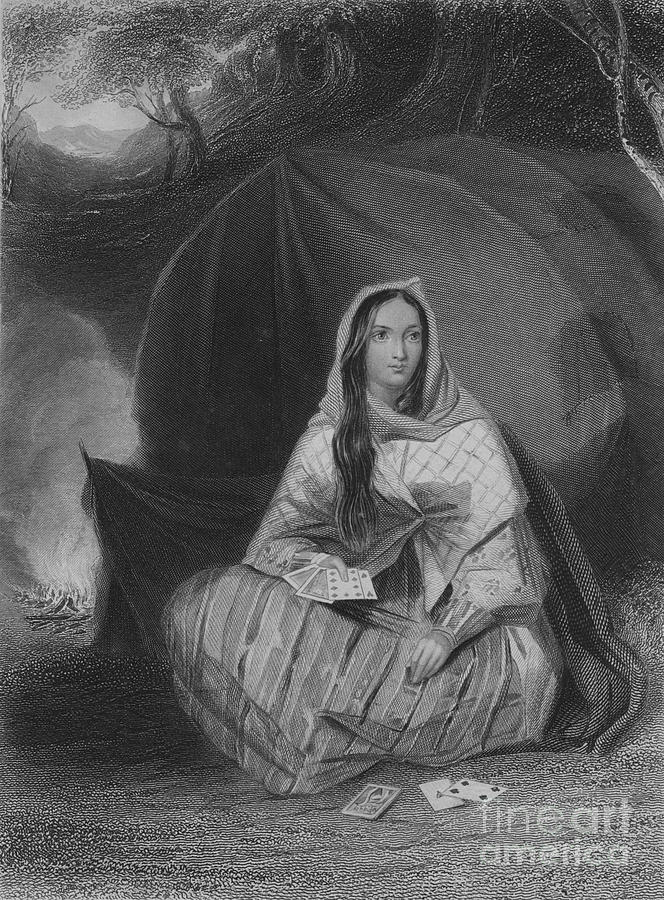 The Gipsy, Circa 1850 Drawing by Print Collector