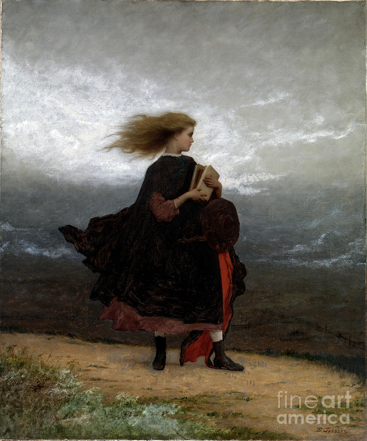 The Girl I Left Behind Me, C.1872 (oil On Canvas) Painting by Eastman Johnson