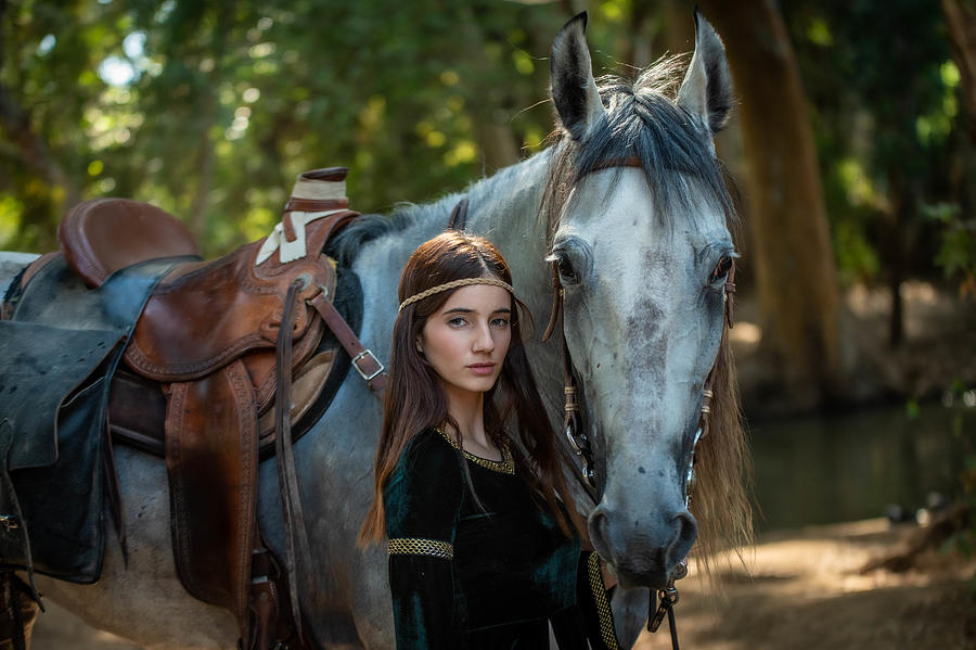 The Girl With The Horse Photograph by Ronen Rosenblatt - Fine Art America