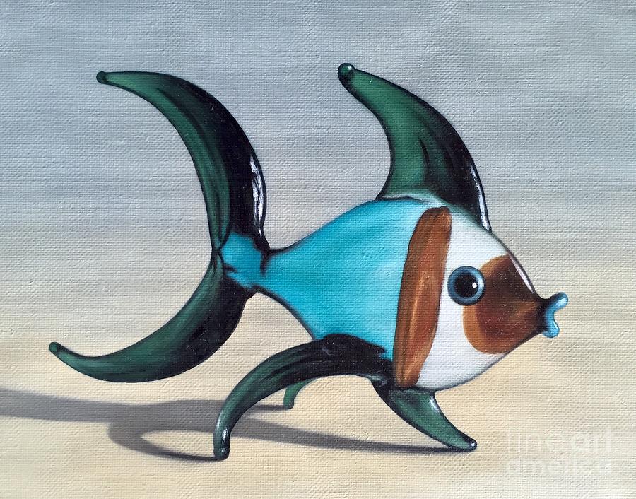 The Glass Fish 2014 Painting By Peter Jones