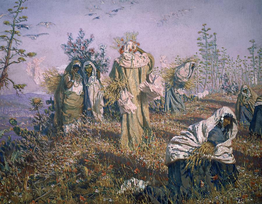 The Gleaners Of Jerico -las Espigadoras De Jerico-, 1905. Painting by Antonio Munoz Degrain -1840-1924-
