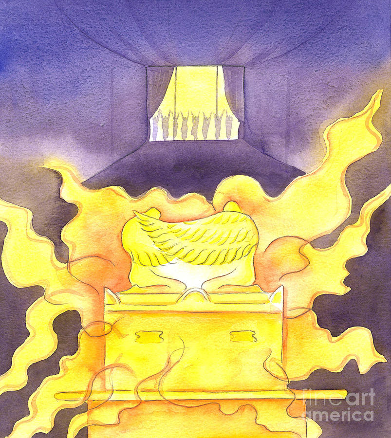 The Glory Of God Rested Upon The Ark Of The Covenant Painting by Elizabeth Wang