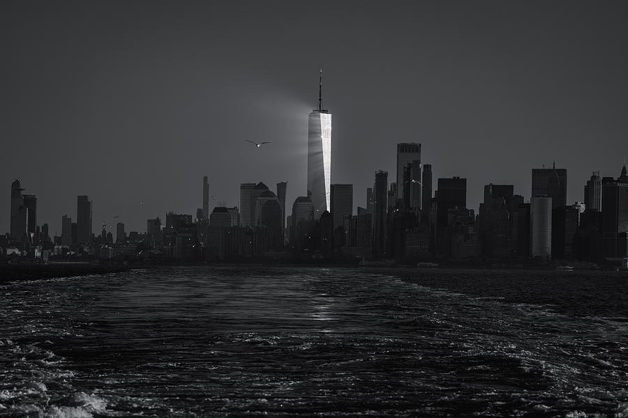 New York City Photograph - The Glowing Wtc by Jingyu Wu