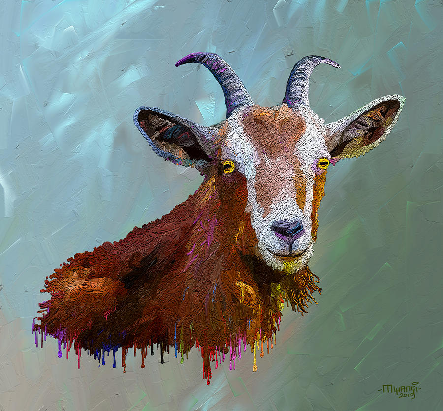 The Goat Painting by Anthony Mwangi