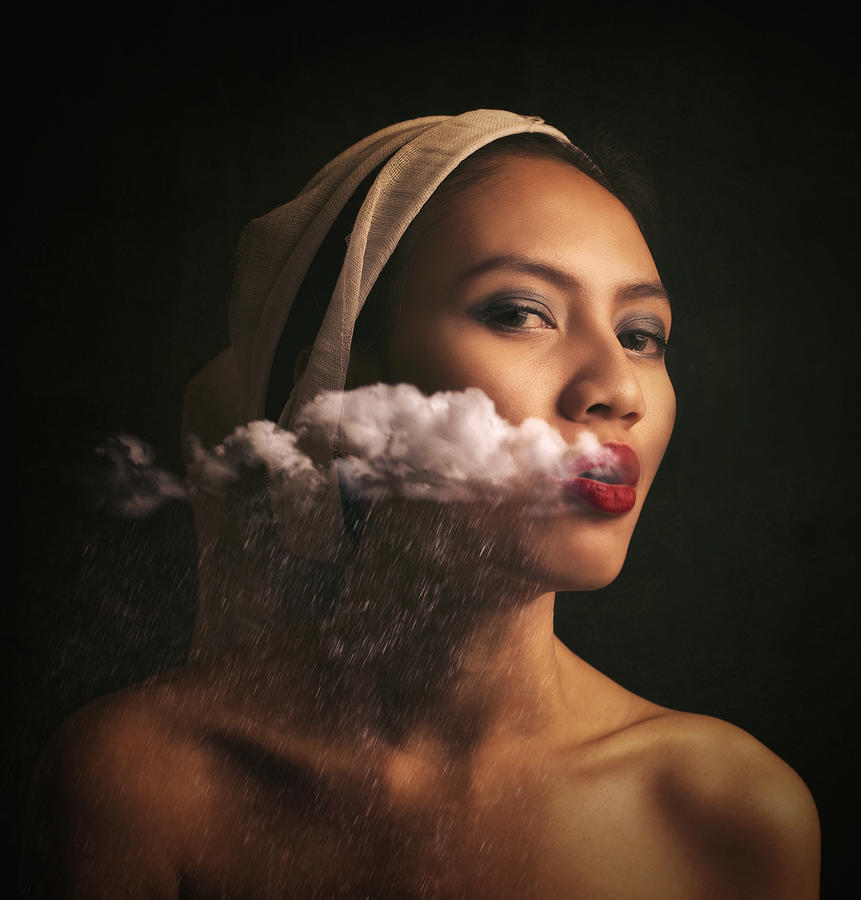 Creative Edit Photograph - The Goddess Of Rain by Hari Sulistiawan
