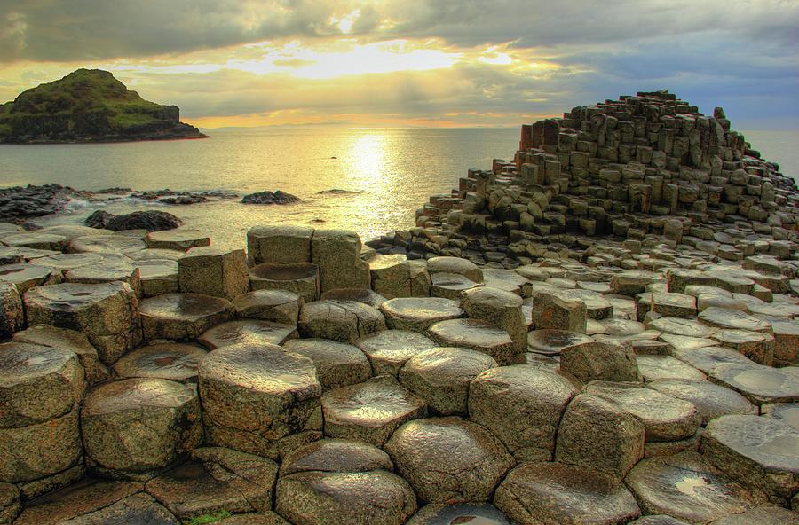 The Golden Causeway Photograph by Stephen Wallace Photography