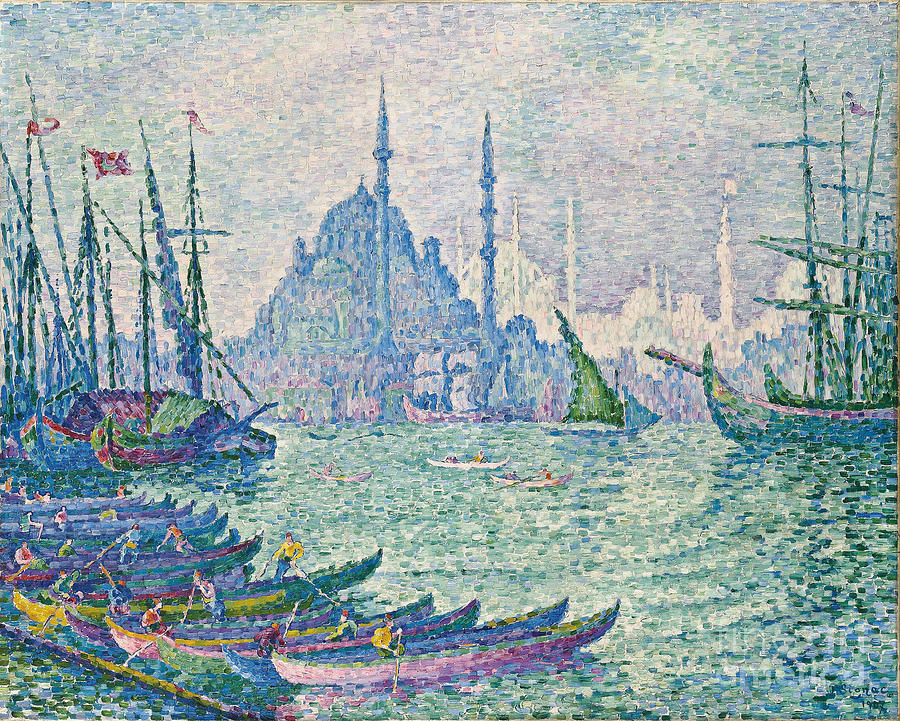 The Golden Horn, Minarets, 1907. Artist Drawing by Heritage Images