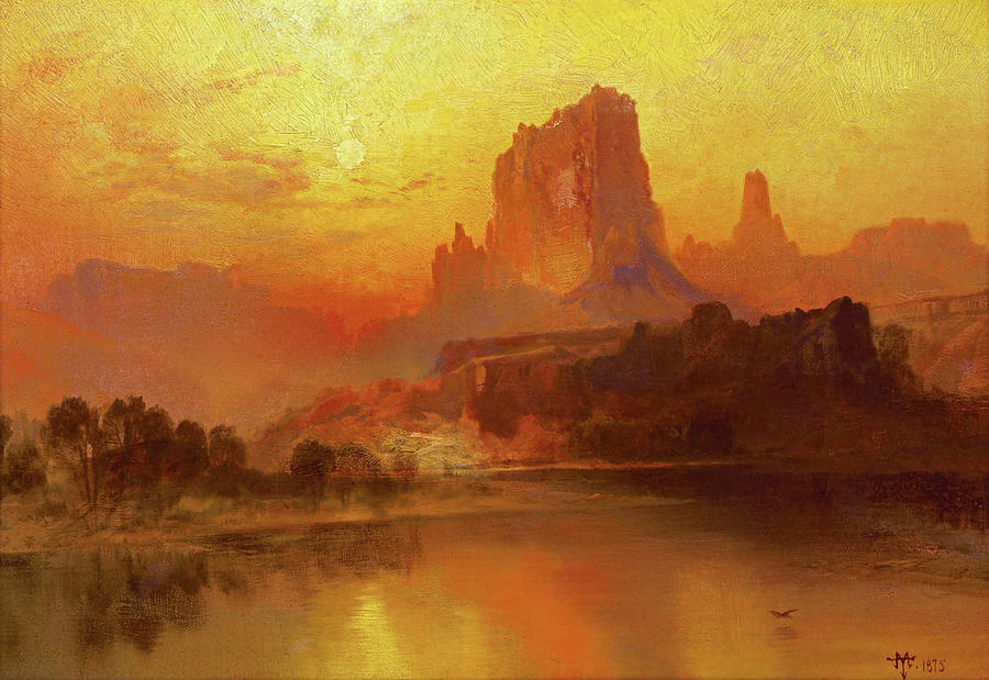 Thomas Moran Painting - The Golden Hour - Digital Remastered Edition by Thomas Moran Thomas Moran Painting - The Golden Hour - Digital Remastered Edition by Thomas Moran