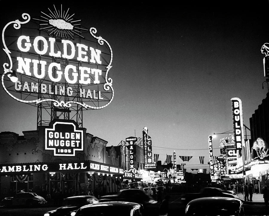 The Golden Nugget Gambling Hall Lighting Photograph by J. R. Eyerman
