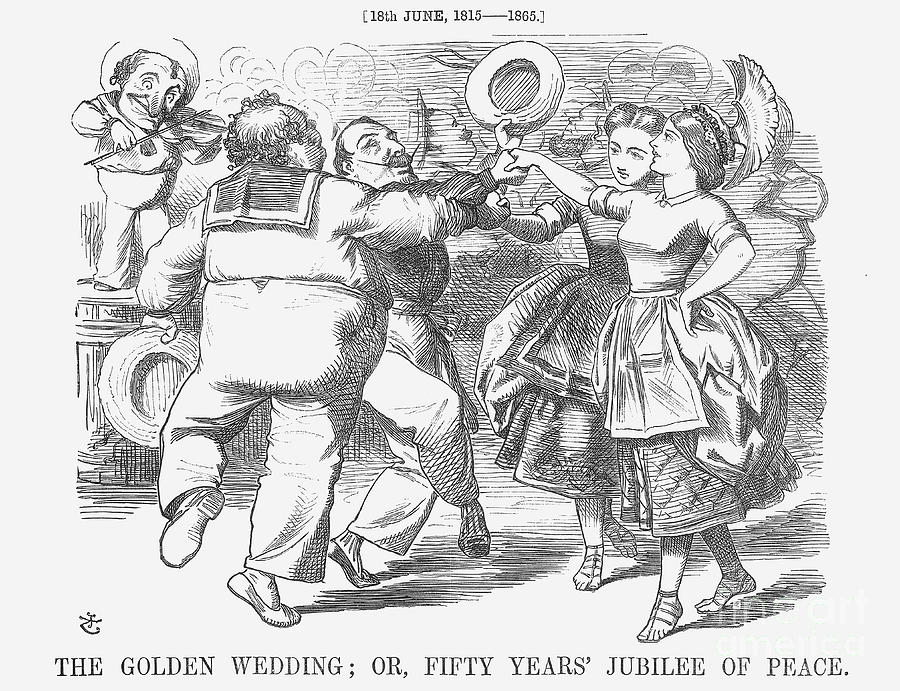 The Golden Wedding Or, Fifty Years Drawing by Print Collector