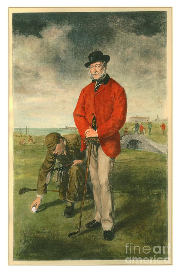 The Golfer Drawing by Print Collector