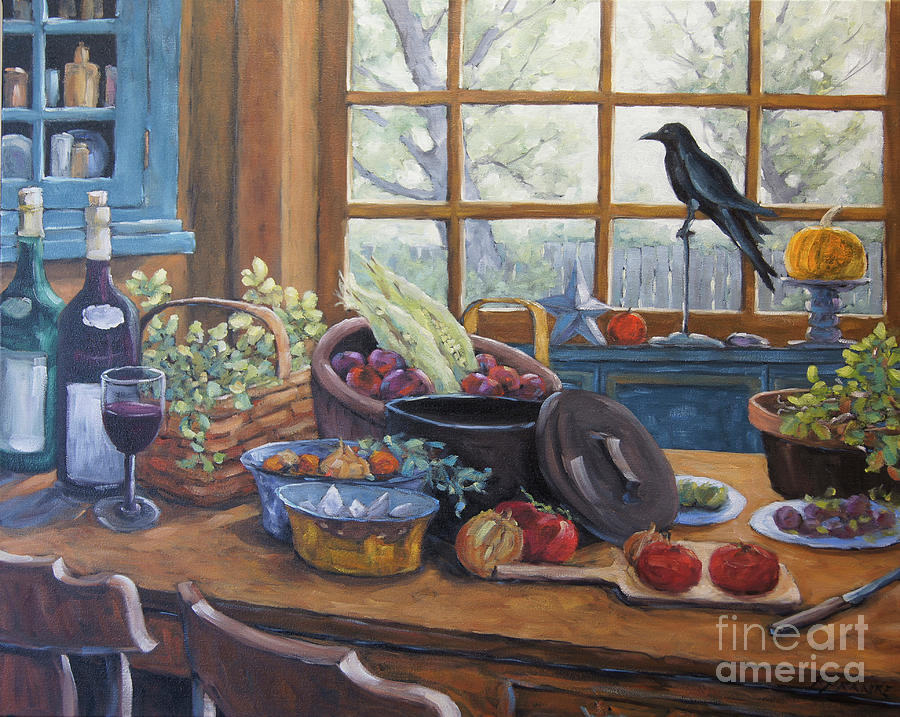 The Good Harvest Country Kitchen by Richard Pranke Painting by Richard T Pranke