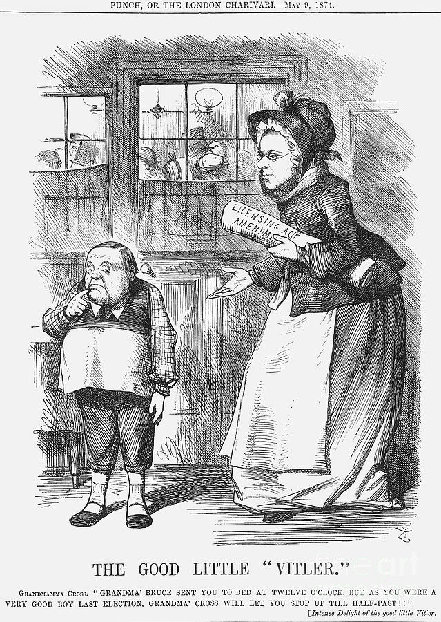 The Good Little Vitler, 1874. Artist Drawing by Print Collector